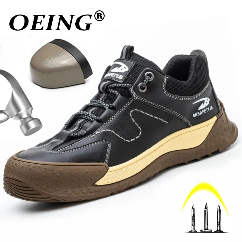 Male 6KV Insulated Anti-smash Anti-puncture Safety Shoes Men Waterproof Composite Toe Work Sneakers Indestructible Shoes Boots