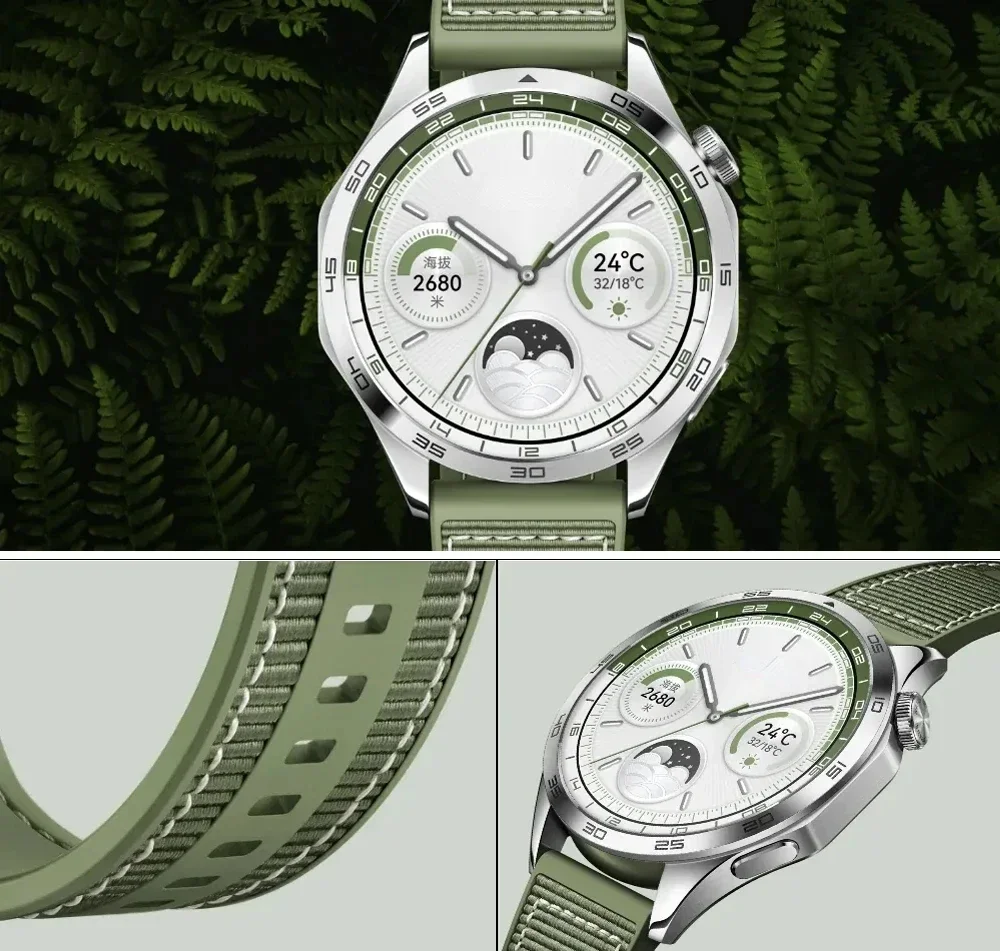 Braided Nylon Silicone 22mm Watch Strap - Enhanced Comfort and Style Bracelet