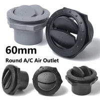 Couvercle de Ventilation Universel pour Climatisation, Sortie d'Air A/C Ronde, 60mm, 2.35 Pouces, 1 à 10 Pièces 1