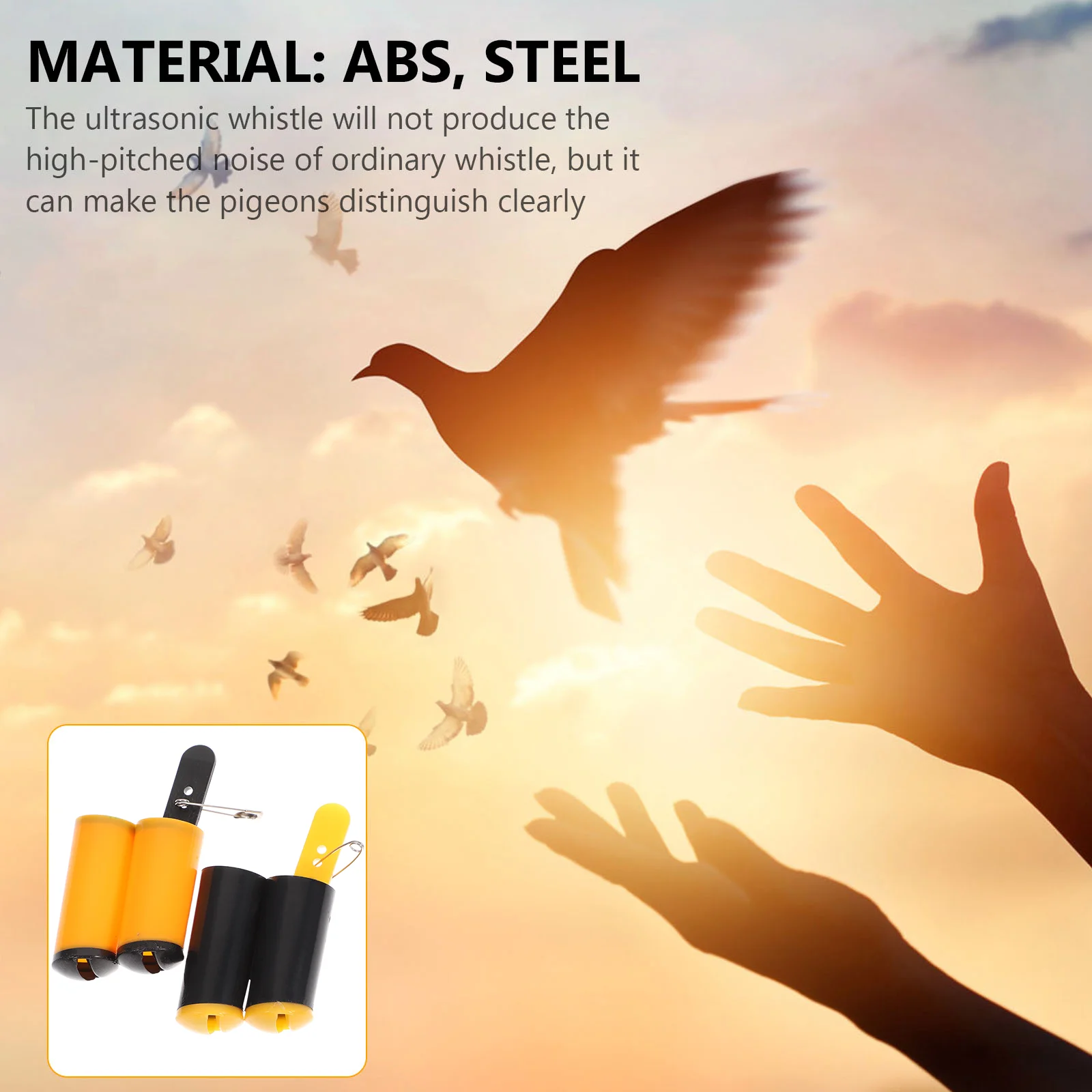 2 Pcs Pigeon Whistle Tail Lanyard Birds Small Loud Exercising Training Accessory Supply Accessories