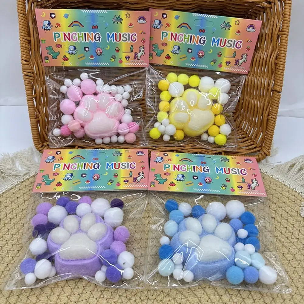 1pc Squeeze Cat Paw Toys Decompressing and Pinching Hamster Decompressing Toy Soft Sticky Stress Relief Relax Toys Gift 4