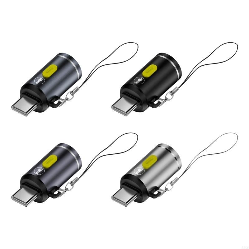 55KC Portable Mini Type C Flashlight Featuring High Brightness Small LED Light Mini LED Torches For Camping And Hiking