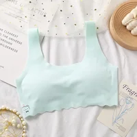 Sous-vêtements tubulaires sans couture pour enfants, gilet blanc/rose, période de développement pour filles, 1 pièce par Lot, nouvelle collection été 2024 6