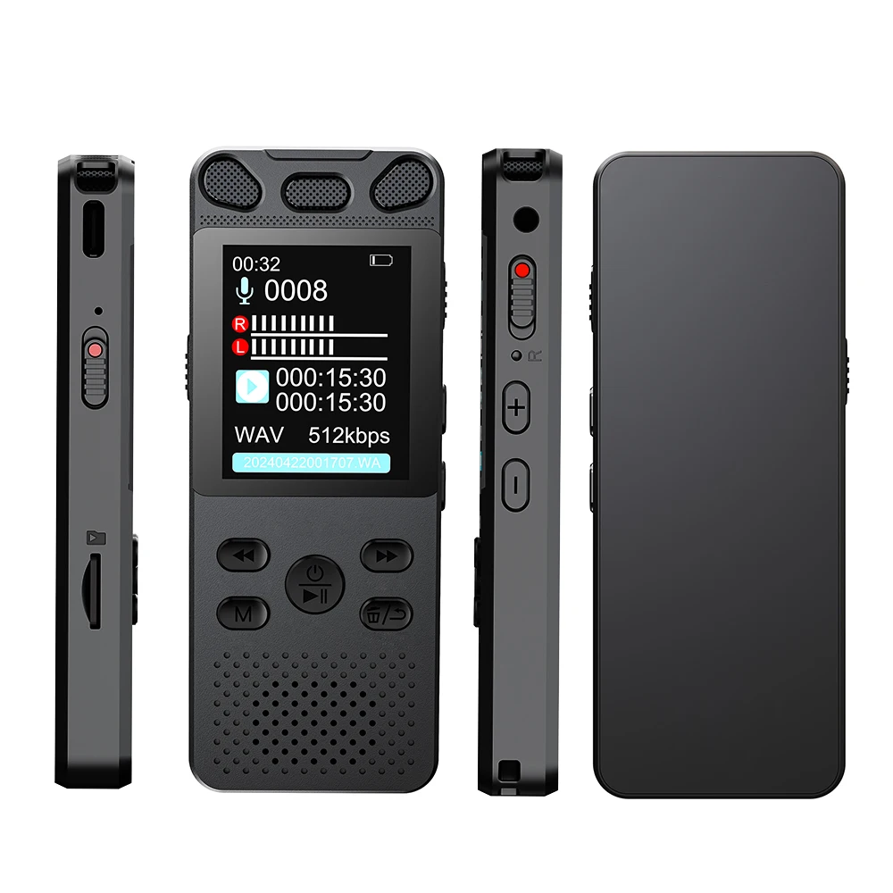 Vandlion V71 One-key Operation Voice Activated Digital Audio Voice Recorder 16GB 32GB USB Record Non-Stop 120Hours Noise Reduce