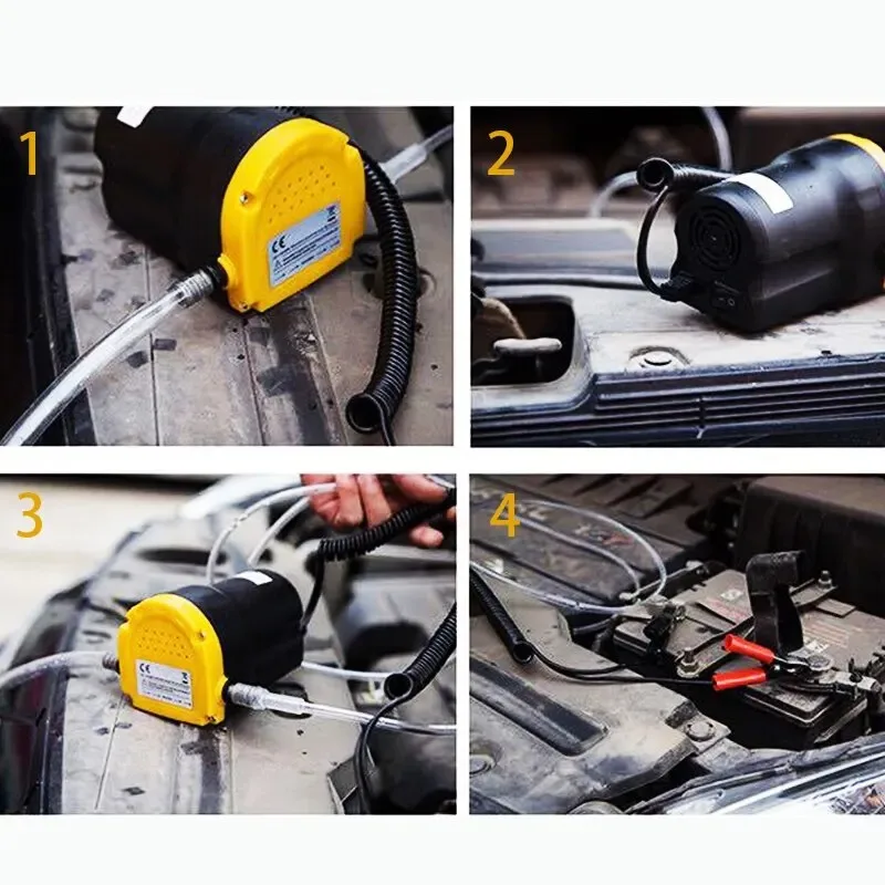 Pompa dell'olio per motori per auto 12V estrattore di coppa del fluido Diesel elettrico Scavenge trasferimento del carburante aspirazione barca moto pompa dell'olio per auto elettrica - Image 3