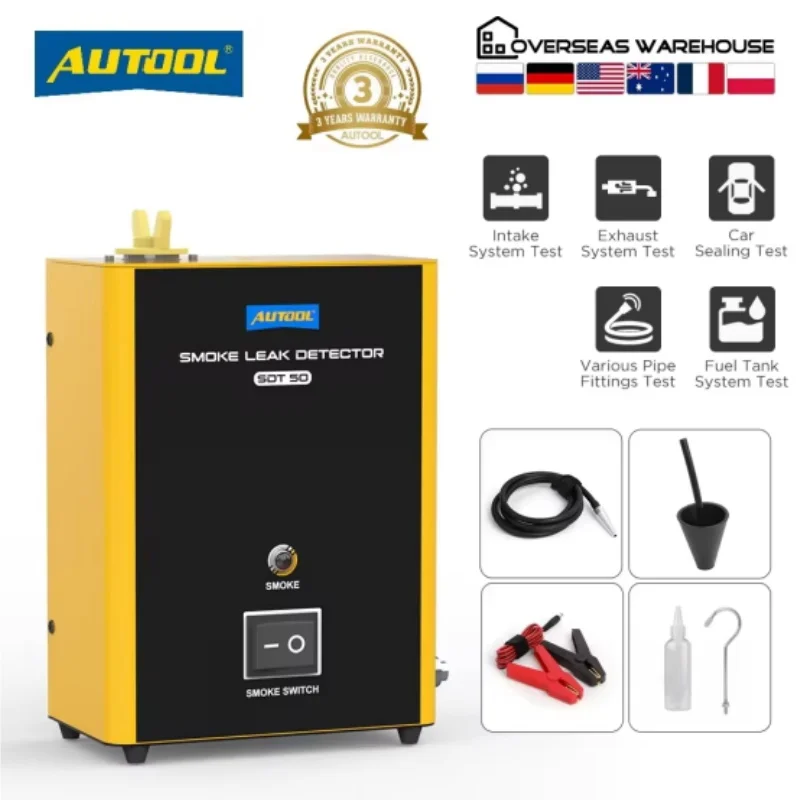 Rilevatore Di Perdite A Fumo Per Auto - SDT50, Con Pompa Integrata, 12V DC - Foto 6