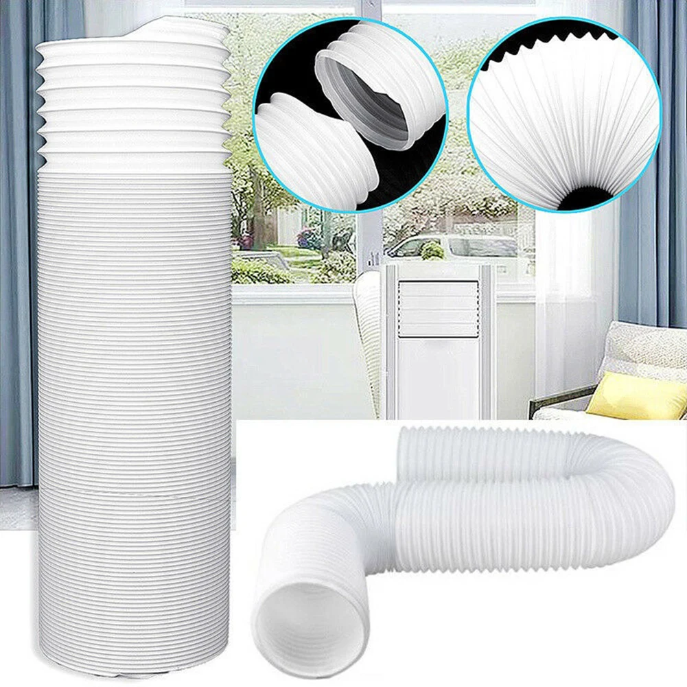 130 150mm Ventilator Pipe Universal Flexible Tube 1.5 2M Air Ventilation Pipe Hose Air Conditioner Exhaust Duct System Vent