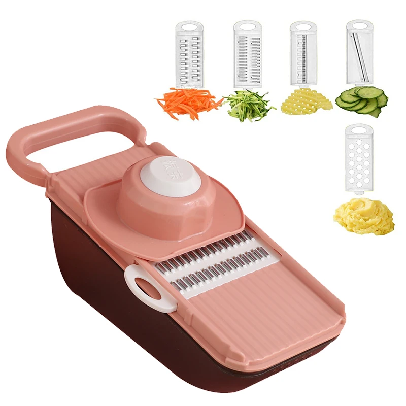 5 In 1 Vegetable Cutter Fruit Slicer Grater Shredders Drain Basket Food Chopper Cutter Dicer Slicer Tools Kitchen Accessories vegetable slicer vegetable cutter