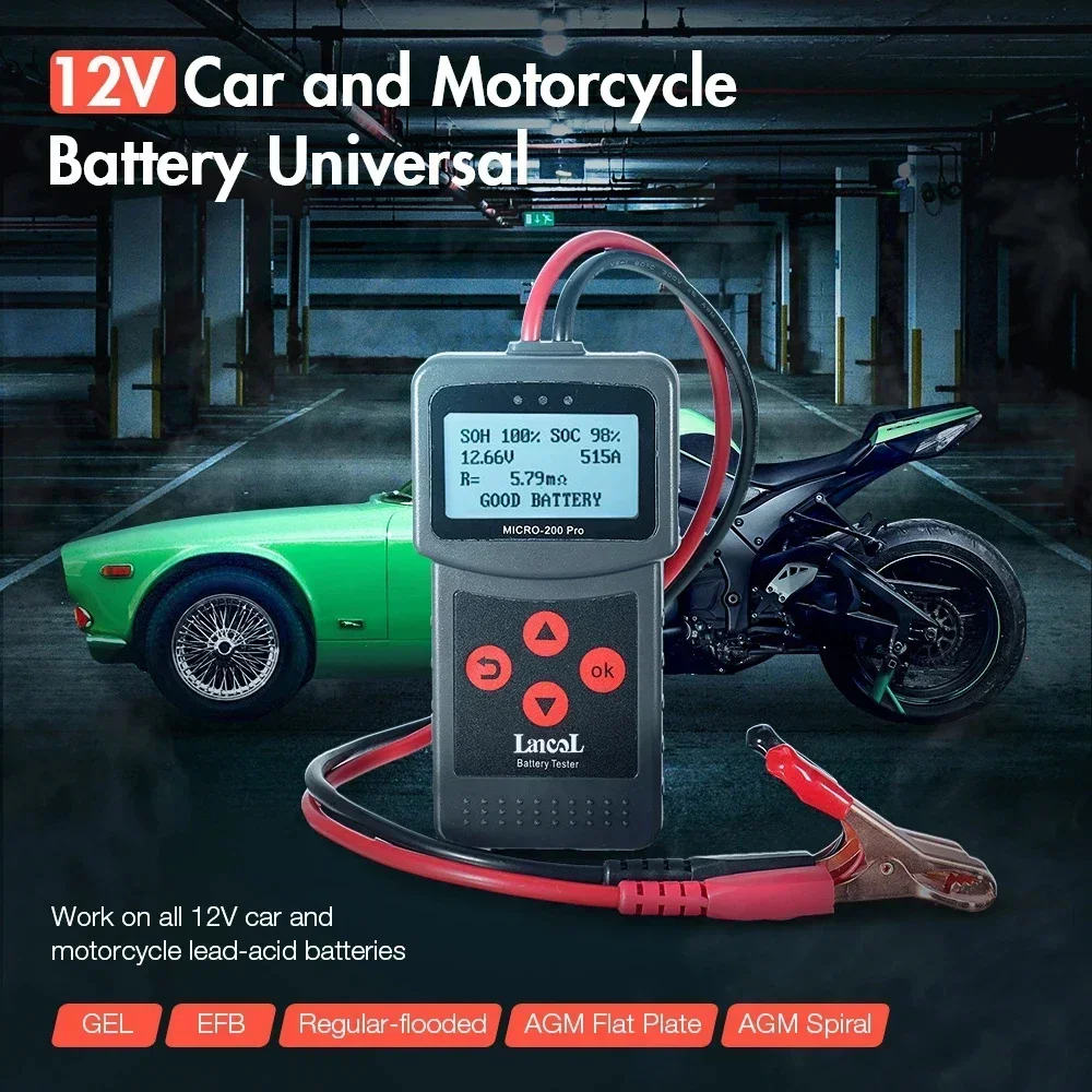 Lancol Micro200Pro 12v Batterie Kapazität Tester Auto Batterie Tester Für  Garage Werkstatt Auto Werkzeuge