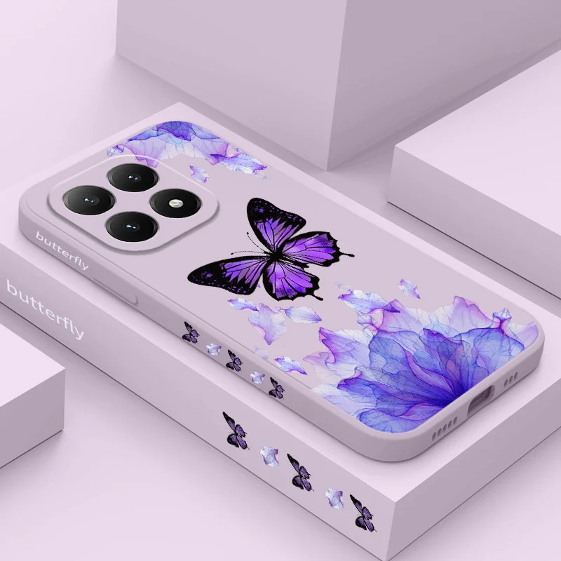 Vibrant Butterfly Silicone Phone Case - Printed Design