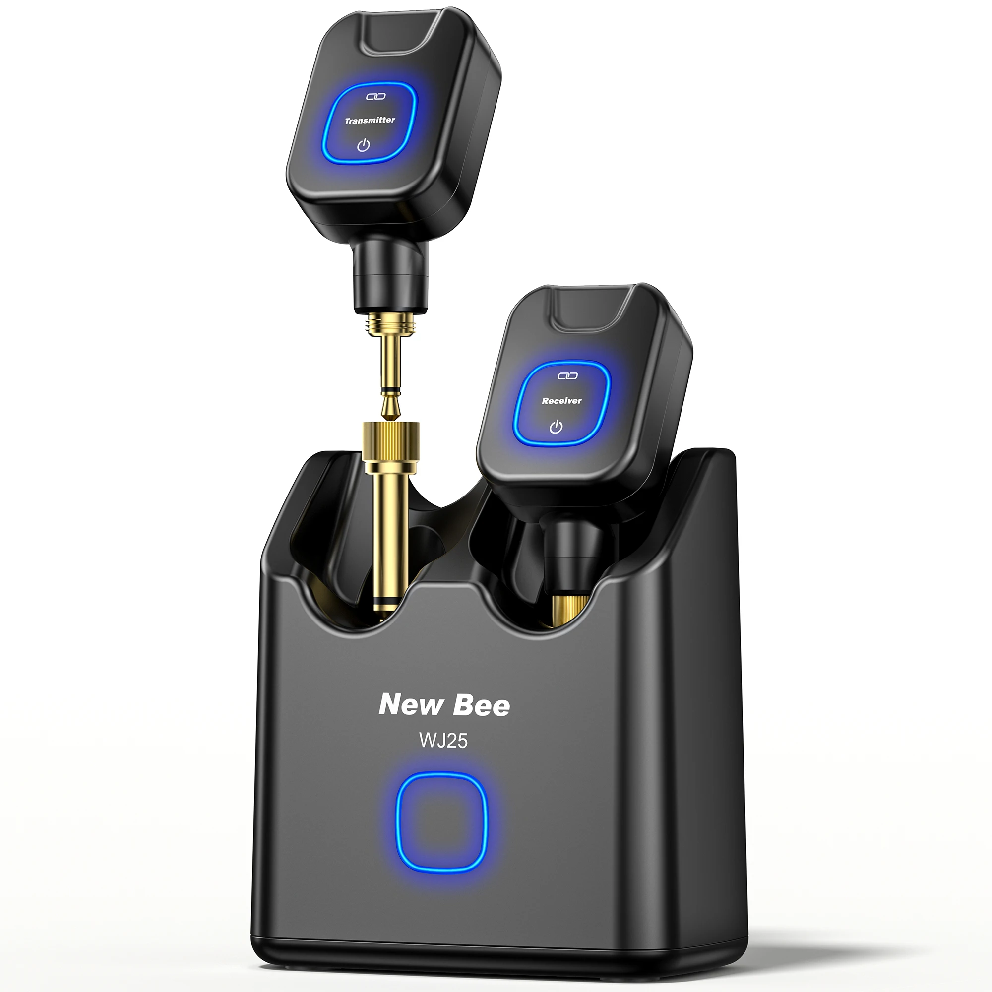 무선 기타 시스템 5.8GHz, 2000mAh 충전 케이스 포함, 6채널, 30시간 작..