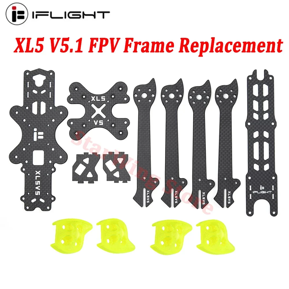 

iFlight XL5 V5.1 Nazgul5 V2 FPV Frame Replacement Part for Arm / Bottom Plate / Top Plate / Medium Plate /Side Plate/Screws Pack