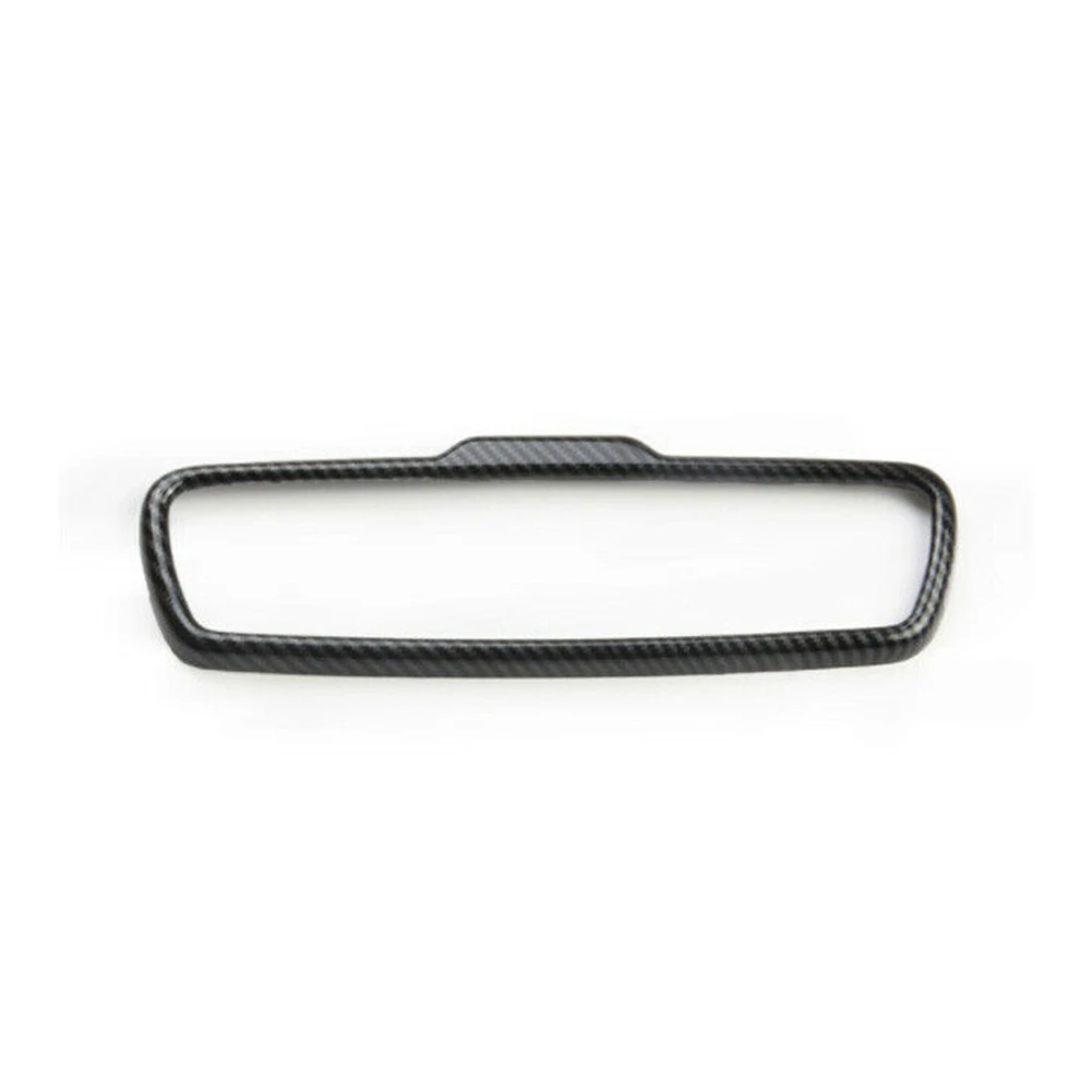 

For Jeep Grand Cherokee 2017+ Interior Rearview Mirror Decorative Frame Trim Cover Stickers Accessories,Carbon