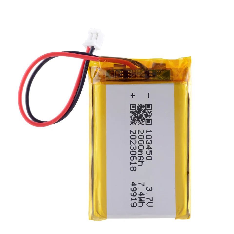 Batteria Ricaricabile Lipo 3,7 V 2000mAh + Spina JST 2 Pin XHR - Foto 7