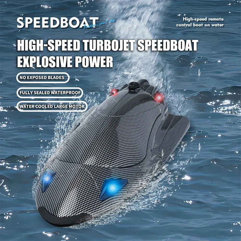 FY011 스피드 보트, 4CH 고속, 35 km/h 터보제트, 390 브러시 모터, 리모컨 보트 모델, 물 장난감, 어린이 선물