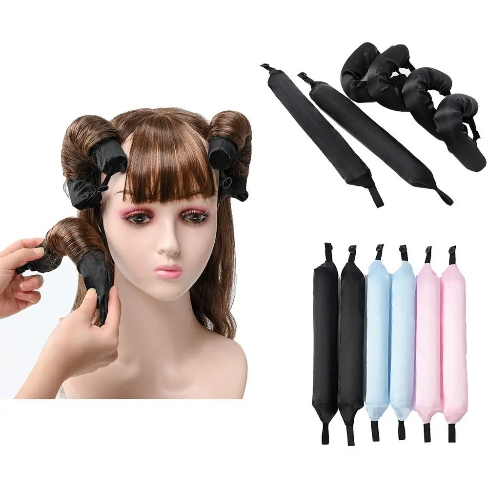 

Curls Big Wave Modeling Tools with Button Curling Barrel Lazy Curling Wand Foam Curling Magic Sleep Heatless Curling Wand