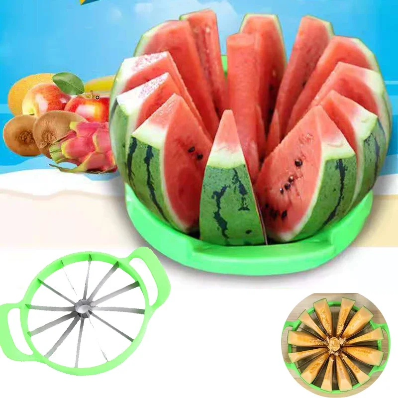 Multifunctional Fruit Cutter Watermelon Slicer Stainless Steel Large