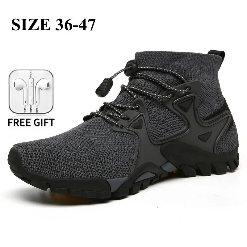 

Men's Sneakers Mesh Breathable Men's Casual Shoes Lightweight Slip-On Men Shoes Non-Slip Outdoor Wading Shoes Hot Sale