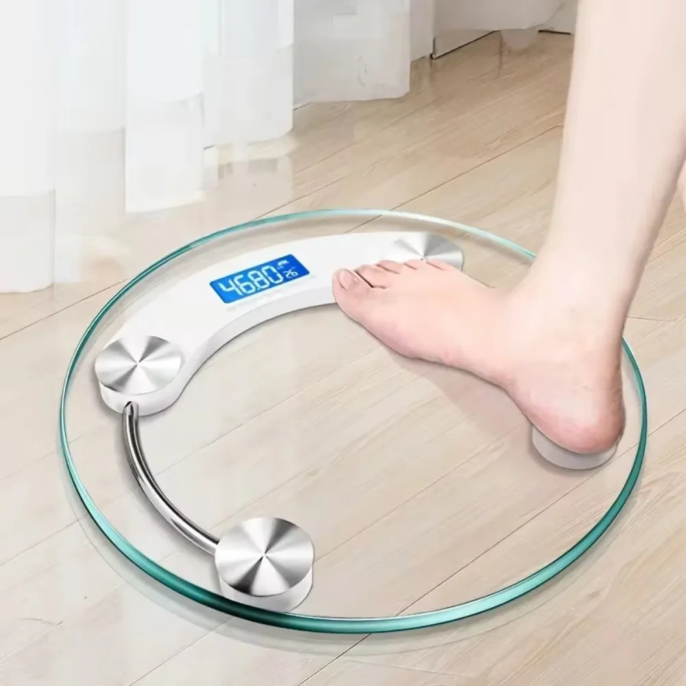 LCD Display HD Digital Bathroom Scale Accurate Weight Tracking Up To 180kg