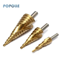 Foret HSS 4 12mm 4 20mm 4 32mm, acier rapide, titane plaqué, spirale, noyau de forage, bois métal, ouvre poinçon 