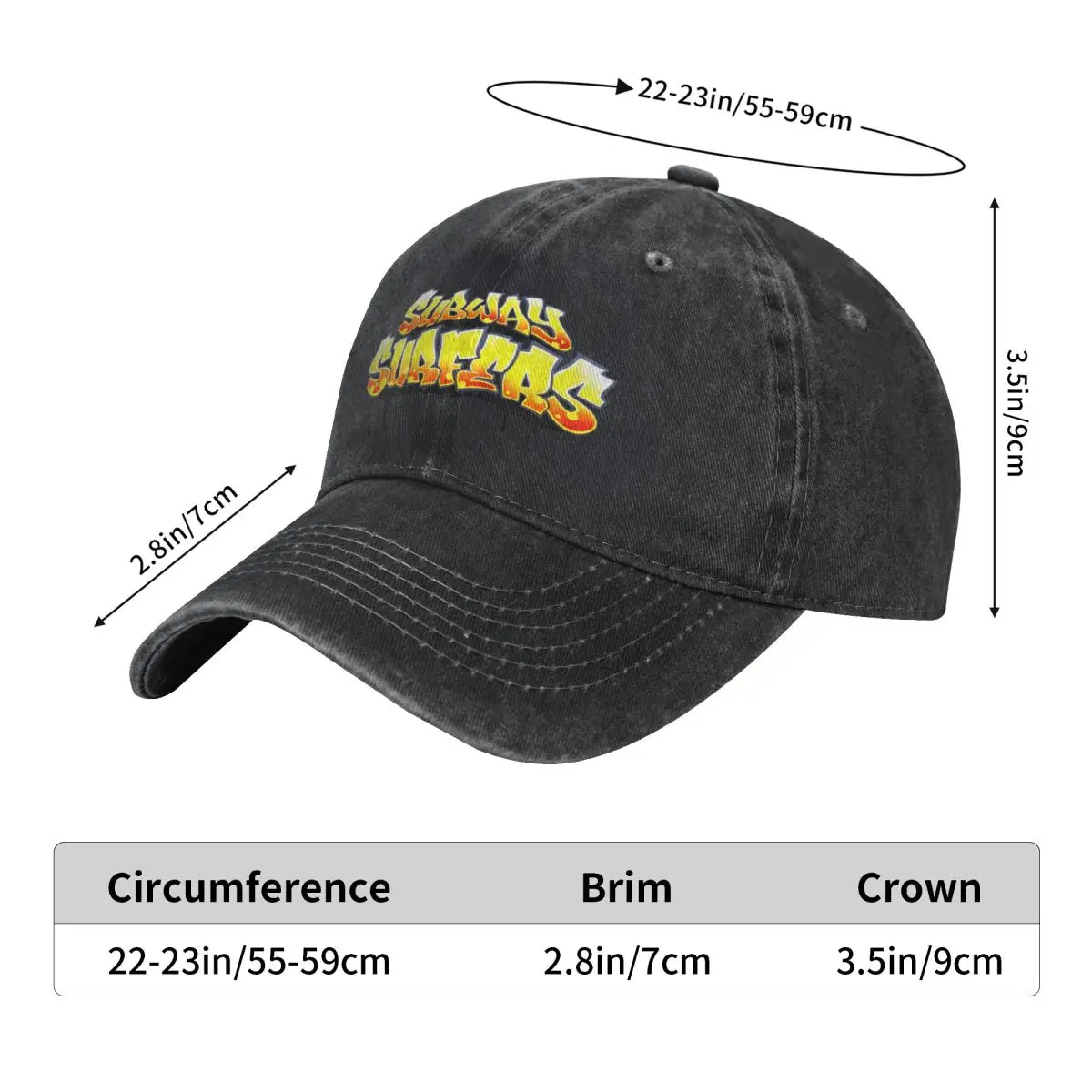 Subway Surfers Casual Baseball Cap Summer Video Game Trucker Hat Adjustable Tennis Skate Hip Hop Hats Female Male Baseball Caps 5