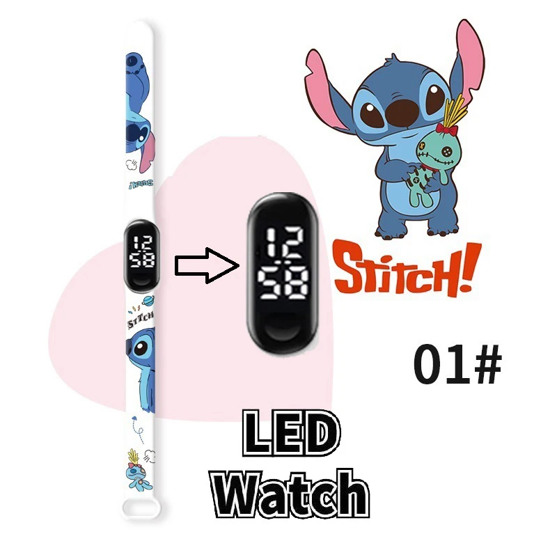 Disney Cartoon Character Stitch luminous Children's Watches Anime Figure  Vintage Quartz Fashion Watch Children's Gift - AliExpress