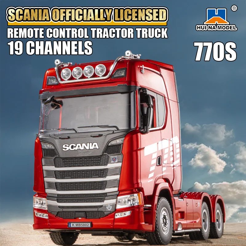 1/18 スカニア 770S トレーラーヘッド ラジコン Huina 1501 Huina 1501 1/18 スカニア 770S ライセンス RC トラック 4x4 2.4