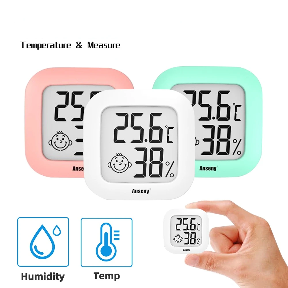 Mini LCD Digital Thermometer Hygrometer Indoor Room Electronic