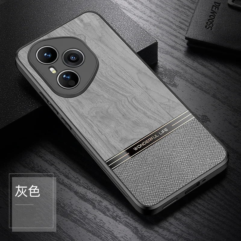 Matte Wooden Shockproof Phone Case with Camera Lens Protection