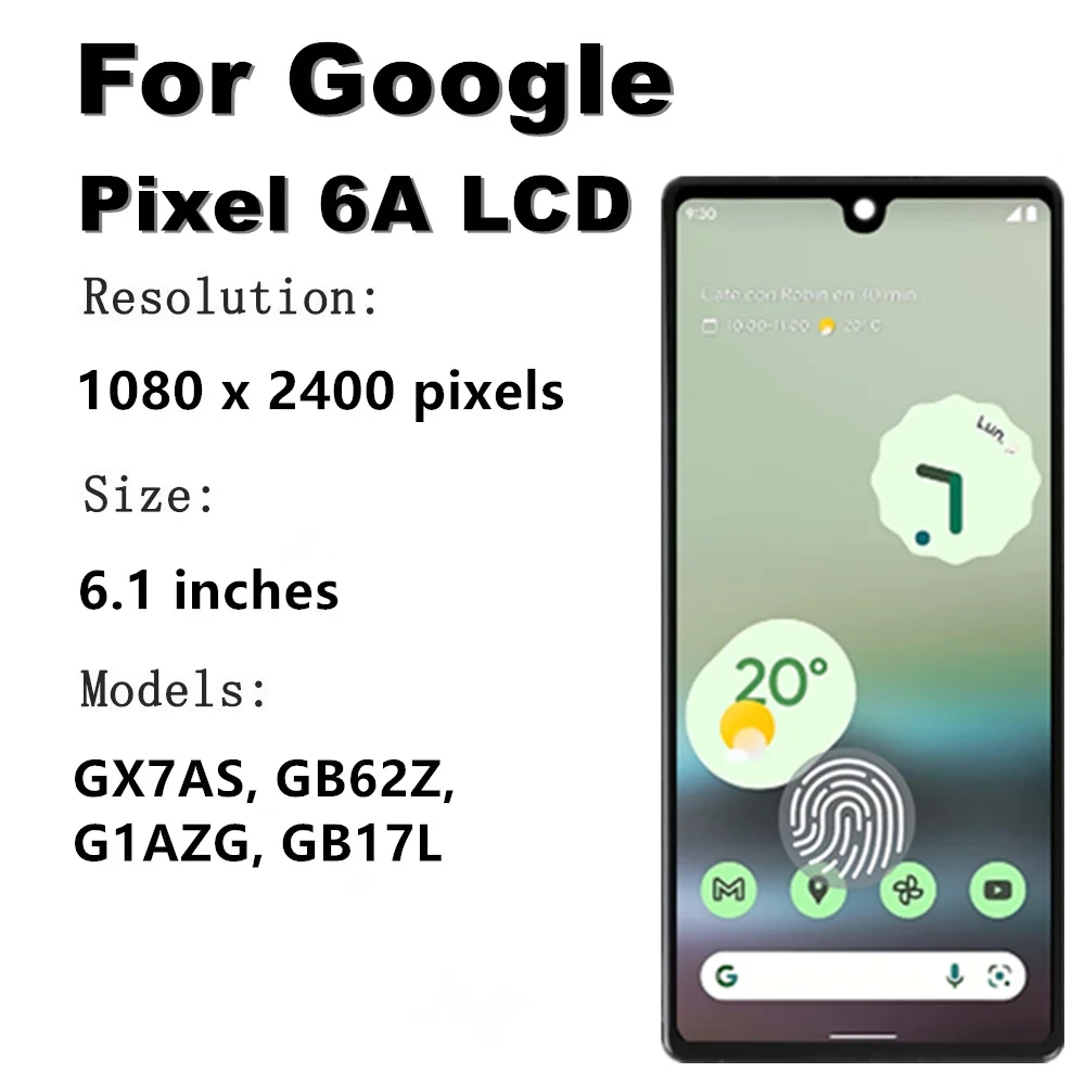 OLED For Google Pixel 6A LCD Display Touch Panel Screen Digitizer