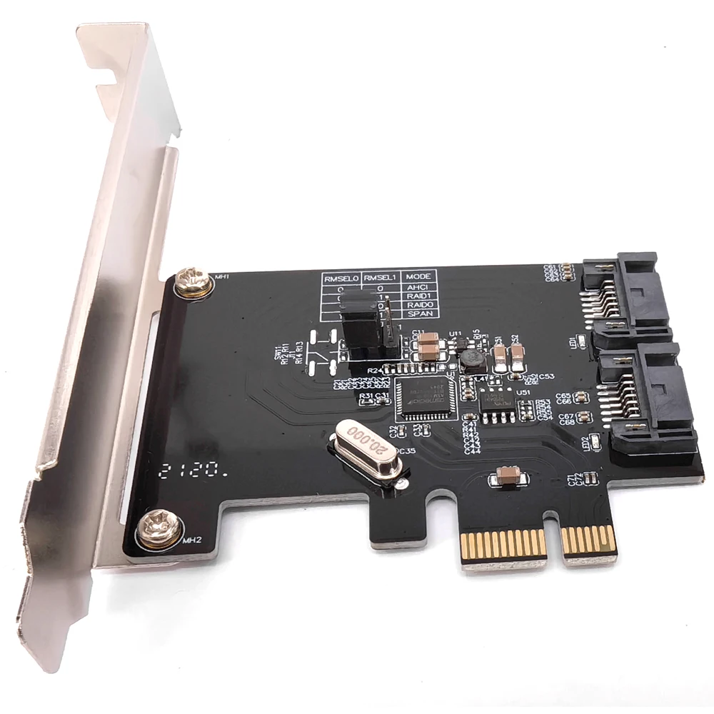PCIe Sata Raid 1 0 kart pcie 2 port SATA 3 III 3 0 6 Gbps jpg Pcie Sata Raid 1 0 Kart Pcie 2 Port Sata 3 Iii 3 0 6 Gbps Jpg