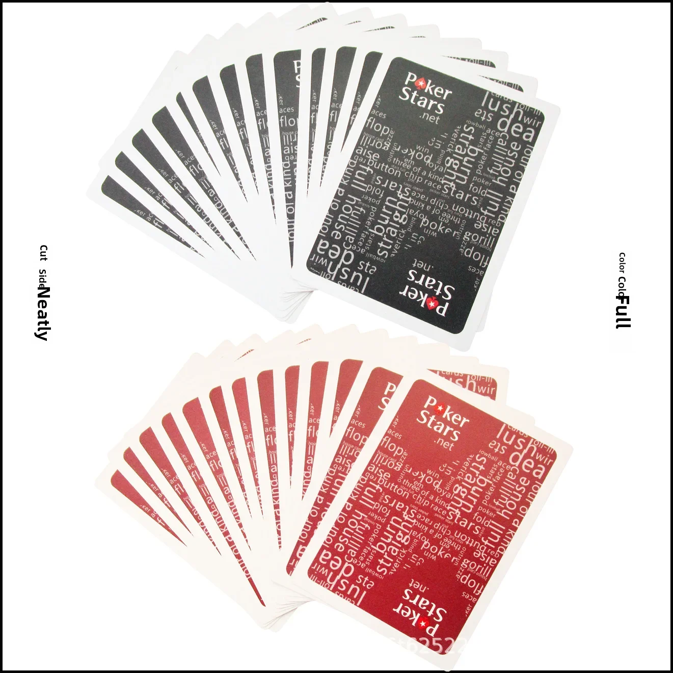 Frosted Plastic Poker Cards Washable Large Print Pvc Red Black Two Colors Available Yellow Thin Sand Plastic playing cards,plastic playing cards,poker set