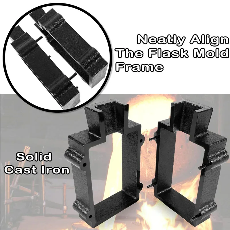 Jewellers Sand Casting Flask 60x68mm - Aluminum Mould For Metal Casting & Delft Style Crafting