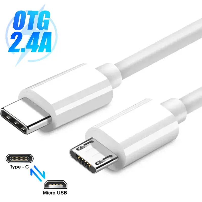 Cable Cargador Para iPhone/micro V8/tipo-c Alta Resistencia Color Blanco  Tipo-c