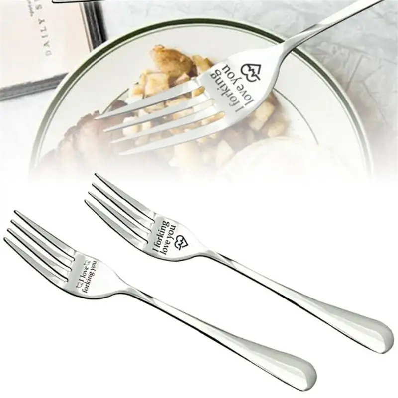 GLOBLELAND 2 Pièces Fourchettes Gravées De Table En Acier Inoxydable Avec Inscription Claire May The Fork Be With You Un Coffret Pour Amoureux Cadeau De Mariage Cadeau D'anniversaire GLOBLELAND 2 Pièces Fourchettes Gravées De Table En Acier Inoxydable Avec Inscription Claire May The Fork Be With You Un Coffret Pour Amoureux Cadeau De Mariage Cadeau D'anniversaire