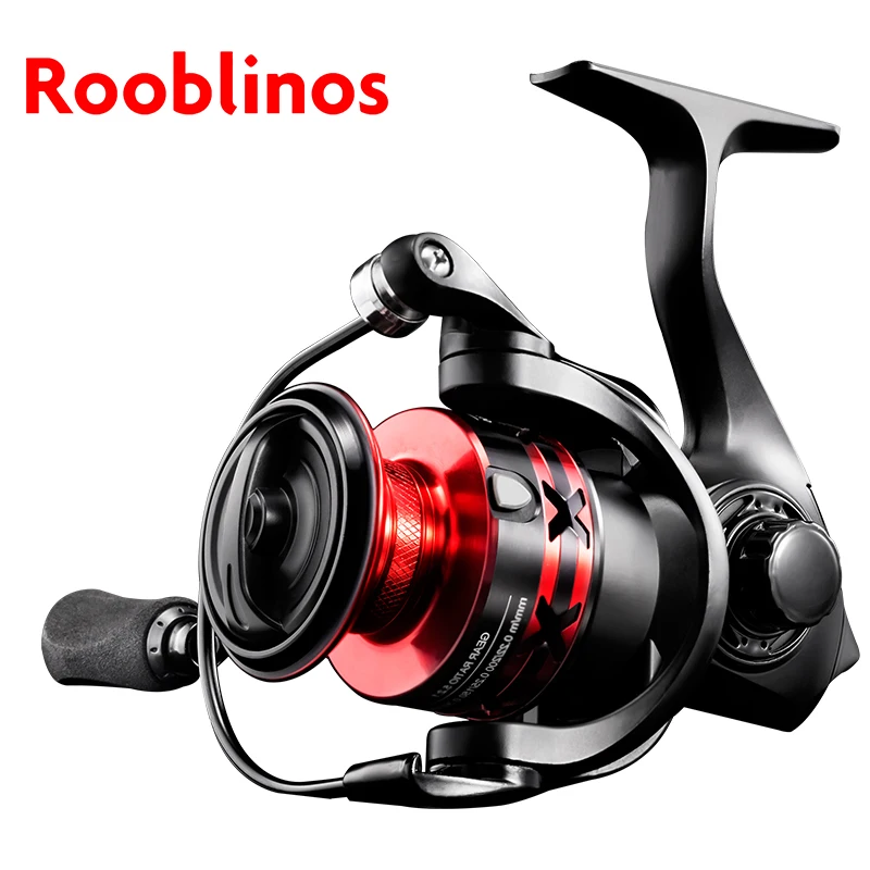 Spinning Fishing Reels Rooblinos HT Spinning Fishing Reels Saltwater Freshwater Metal Spool Left/Right Interchangeable Trout Carp Fishing Tackle