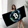 Bitcoin Towel Microfiber Beach Towel Absorbent Quick dry Soft Yoga Swimming Resort Mountain Climbing Towel 5