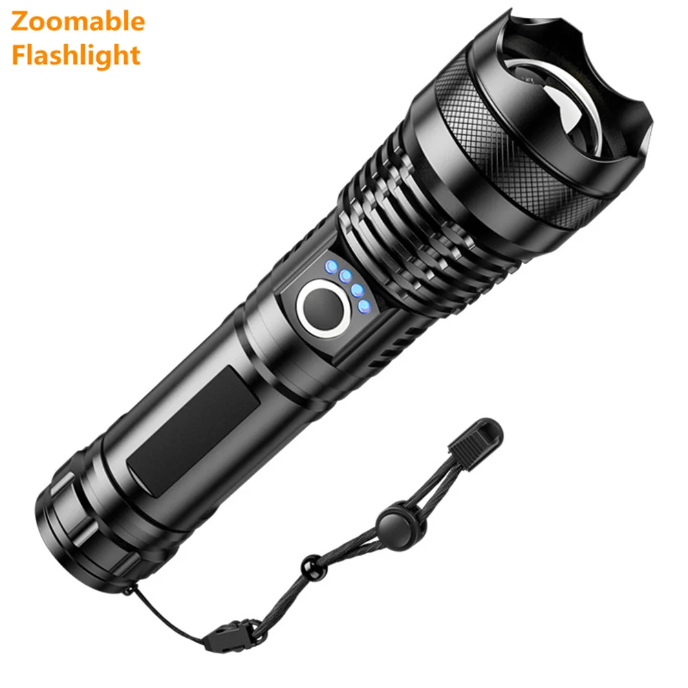 XHP50.2/70.2 LED Flashlight 26650/18650 Most Powerful USB Rechargeable Torch 