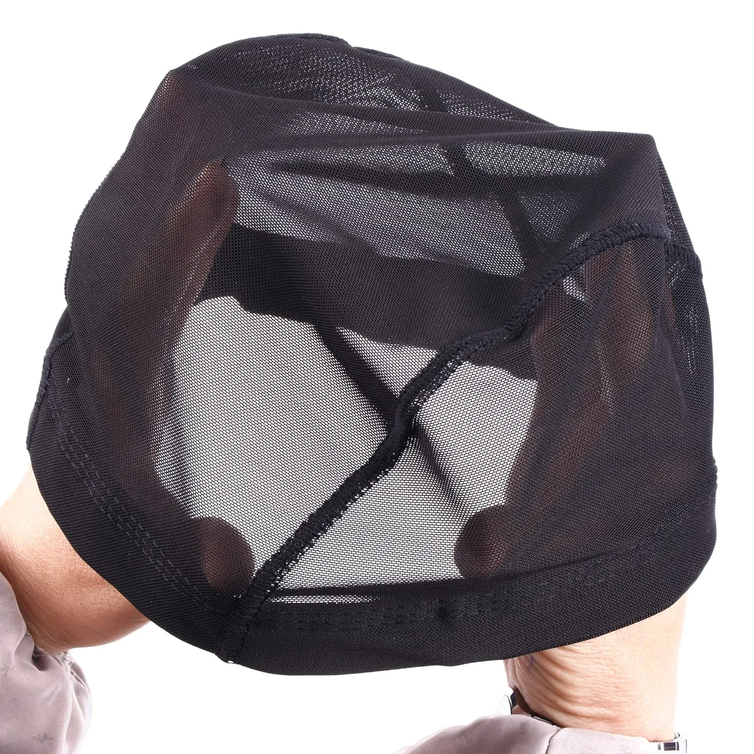 Mesh wig cap for making wigs, black mesh dome cap, M-type hair net, dome cap, elastic stick