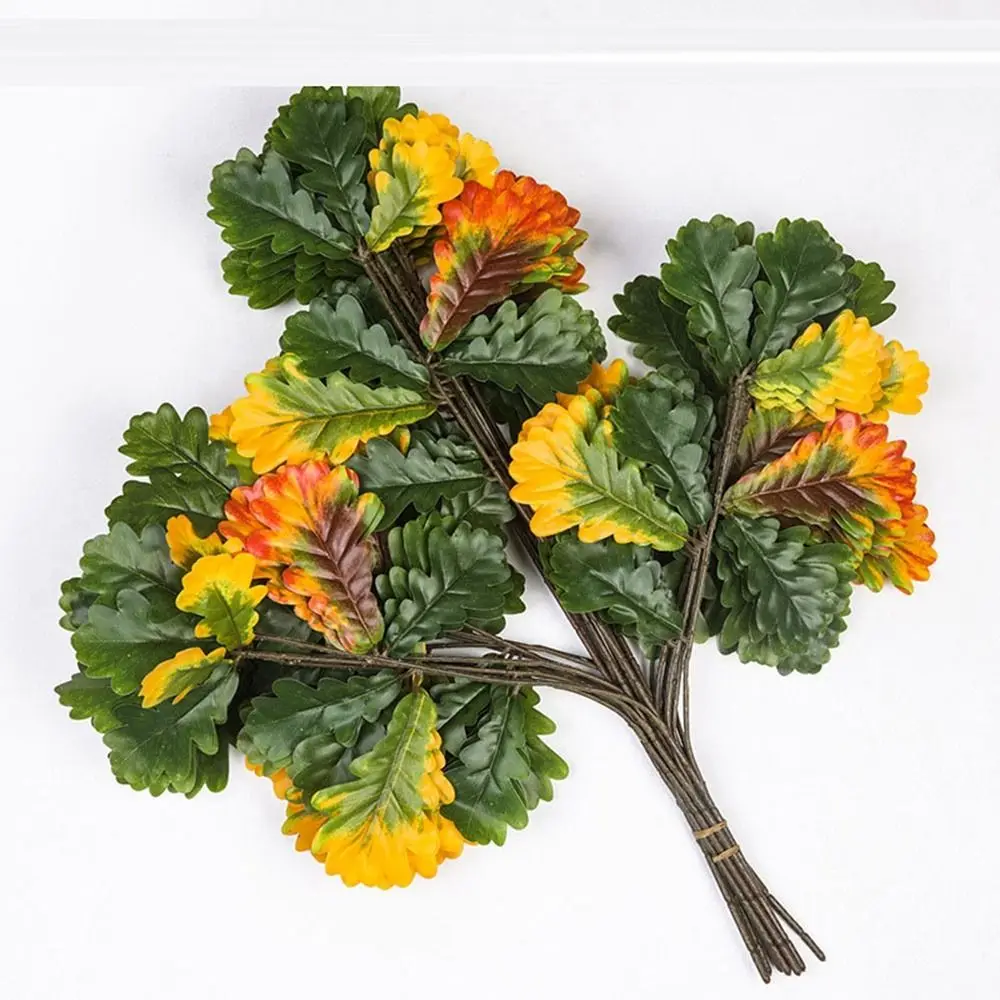 Ginkgo Simulato Biloba Foglie Simulate Foglie Di Fiori Di Seta Finta Rami Di Plastica Rami Di Ginkgo Biloba Decorazione Della Casa Di Nozze