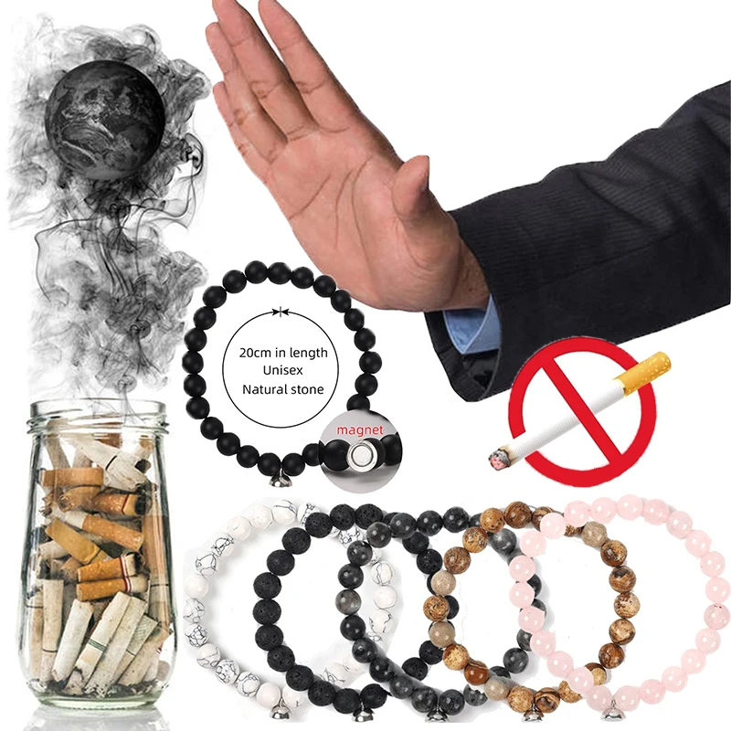 Creative Quit Smoking Bracelet Simple Beaded Bangle Personalized