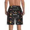 Heavy Metal Men's Beach Shorts Fitness Quick-drying Swimsuit Funny Street Fun 3D Shorts 3