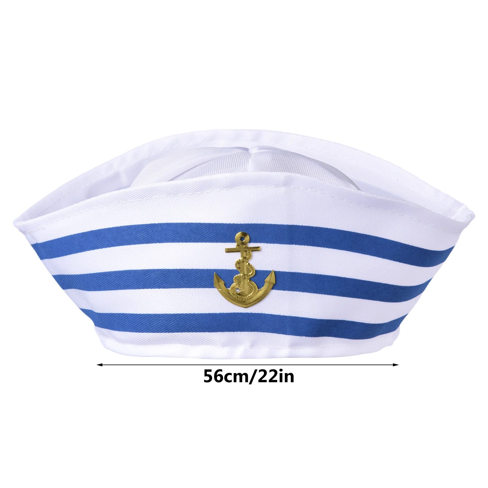 Navy Sailor Hat Costume Blue Captain Hat With White Sail for Costume Accessory Adult Women Kid for Sea Yacht Parties