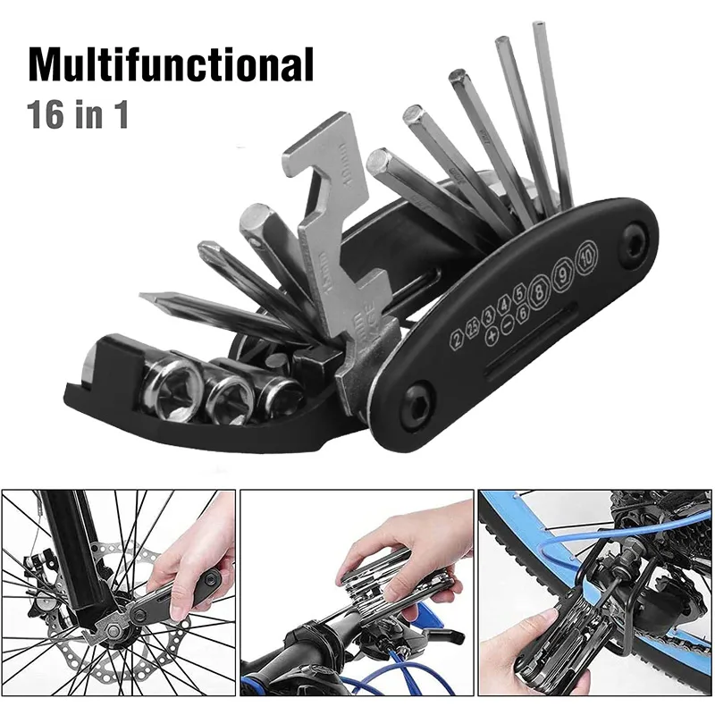 X-TIGER Bike Repair Tool Kits 16 in 1 Bicycle Multitool with