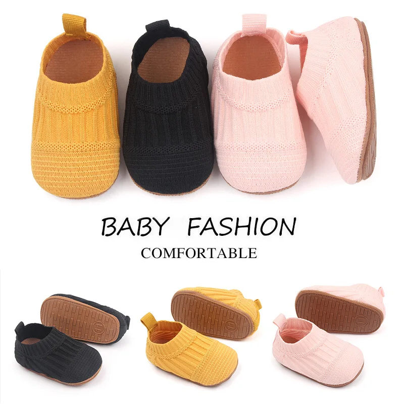 Unsex Baby Boys Girls Flats Soft Sole Non-slip Walking Shoes Indoor Outdoor Toddler Shoes for Girls Boys