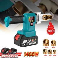 1400W Pipe Welding Machine Rechargeable PPR/PB/PE Pipe Soldering Iron Plastic Welding Digital Display For Makita 18v Battery 1