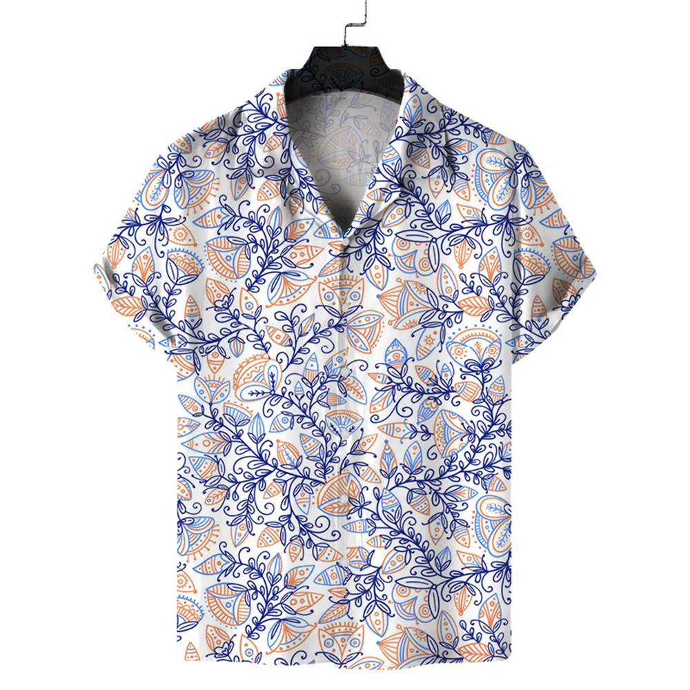 2024 Men's Floral Shirts Summer Cool Casual 3d Print Hawaii Beach Shirts Lapel Short Sleeve Shirt Street Tops Men Women Clothes