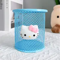 Hello Kitty Metal Mesh Pen Holder Multi-Shape Cartoon Pencil Cup Hollow Stationery Organizer for Office School Desk Decor Gift 6