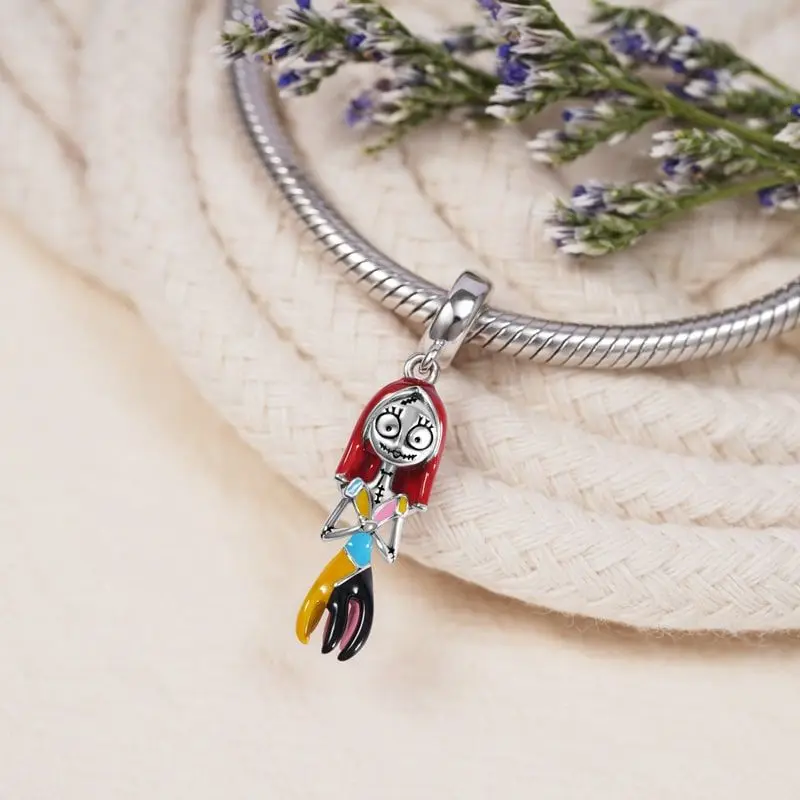 S925 Silver Hammer Gloves Hat Shield Witch Cartoon Charm Beads Suitable for Original Bracelets DIY 925 Women's Boutique Jewelry 5