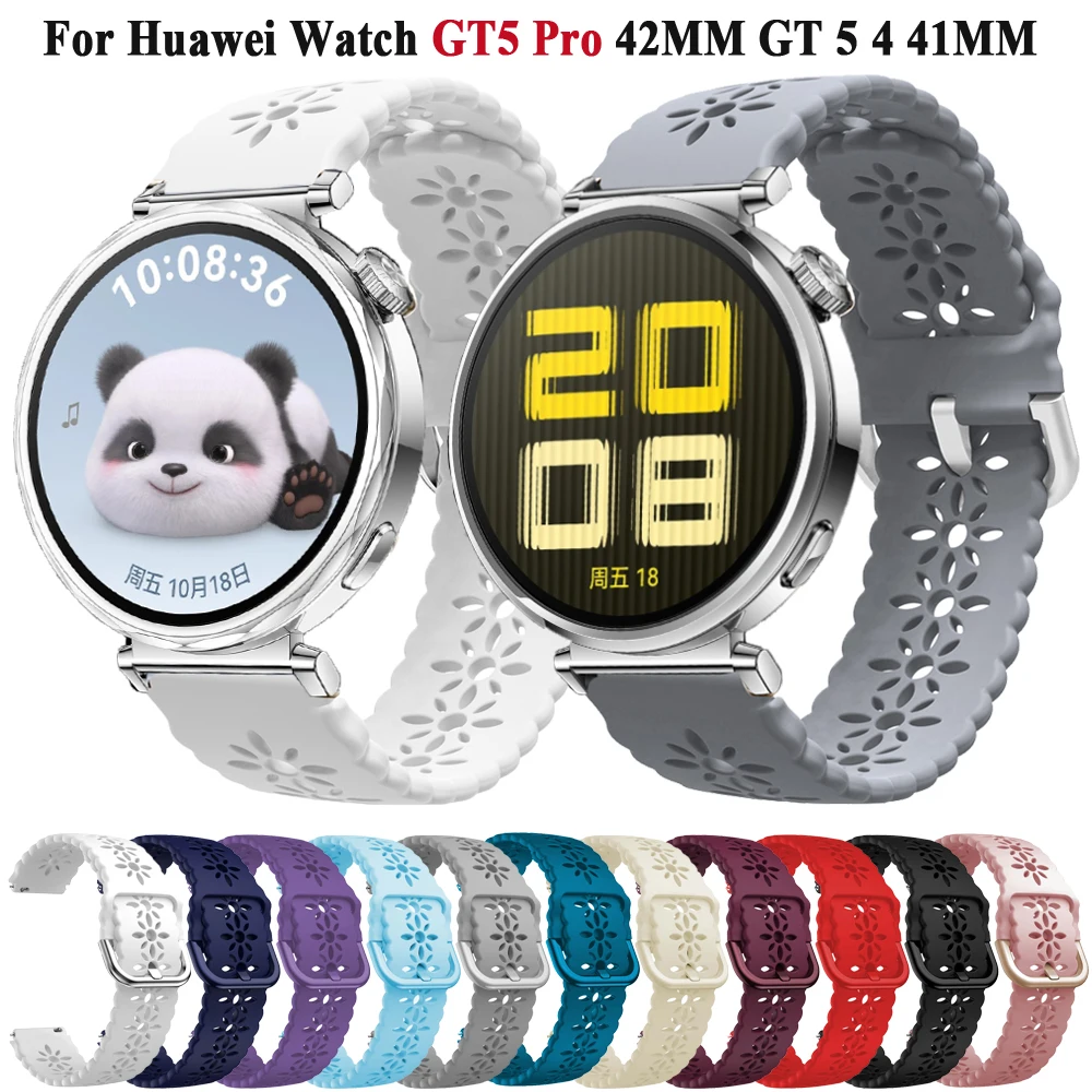 Silicone 18mm Smart Watch Strap - Versatile Fitness & Style Wristband